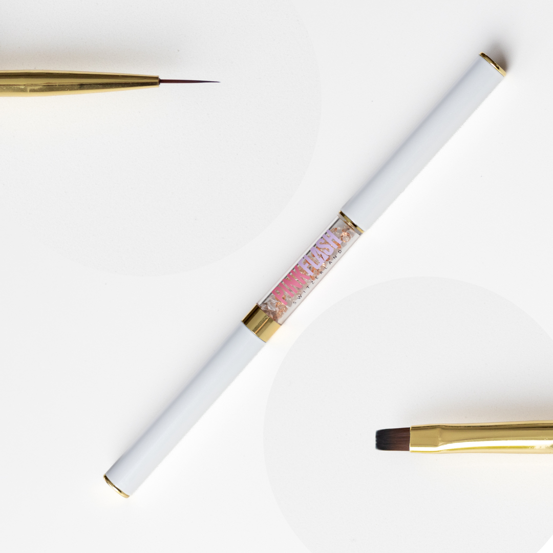 Pink Flash Ecset – Kétfejű Szempilla Lifting Ecset